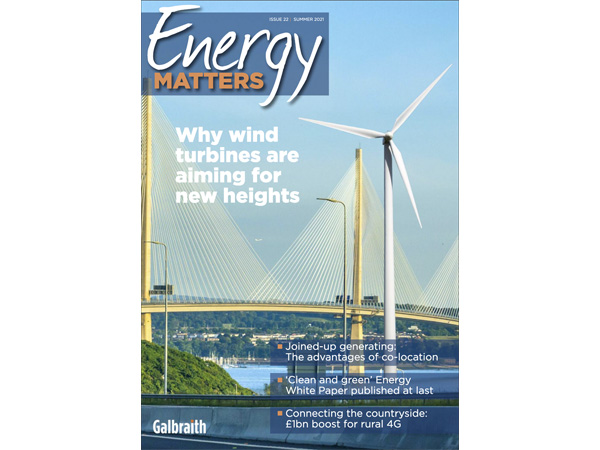 Read latest Energy Matters here – with news on giant turbines, COP26, energy-efficient housing, co-location for renewables and much more…